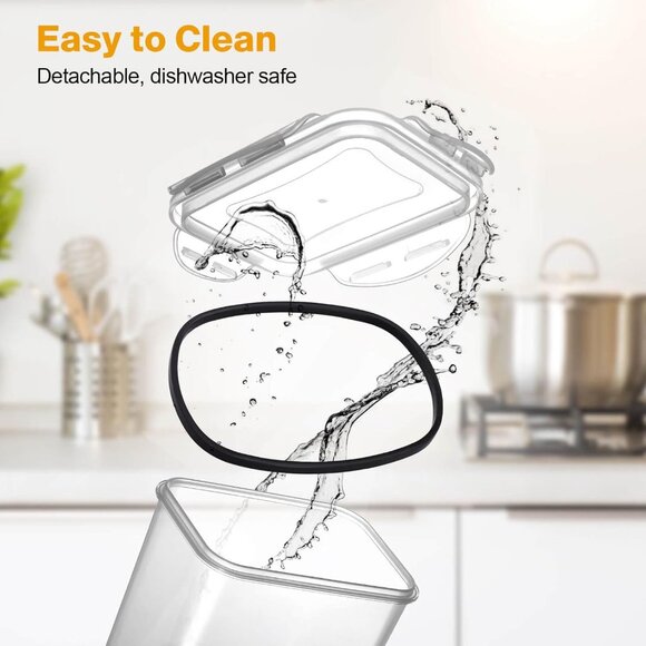 NEW IN BOX! Airtight BPA-Free Stackable Food Storage Containers w/Sealing Lids - Picture 7 of 15